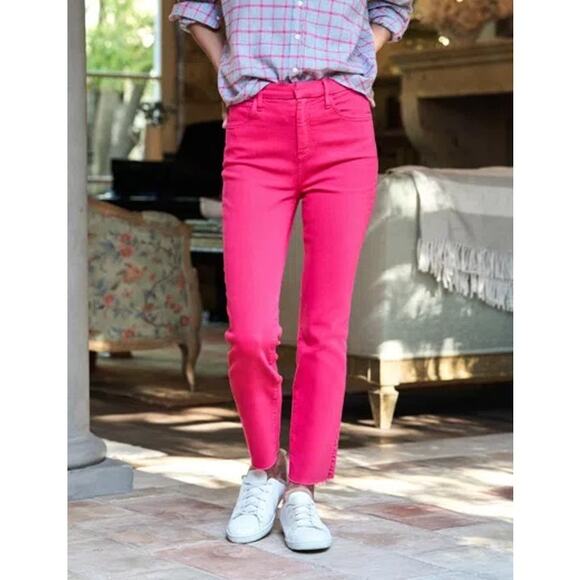 Frank & Eileen Sz 26 Derry Jeans in Pink Slim Straight Nice Condition - Picture 1 of 6
